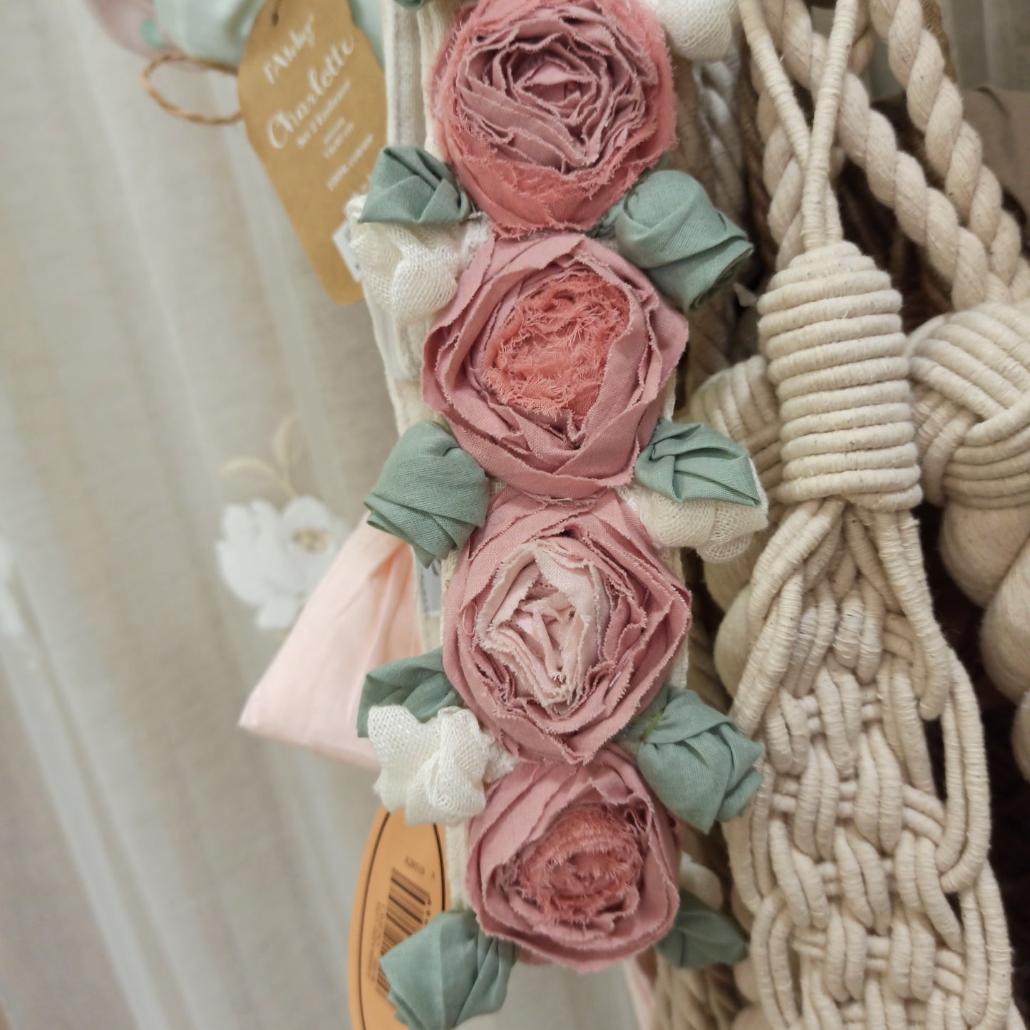 Embrasse fermatenda rose puro lino Blanc Mariclo'