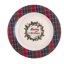 Carica l'immagine nel visualizzatore di Gallery, Piattino Blanc Mariclo' Bordo Tartan Oh Holy Night Collection