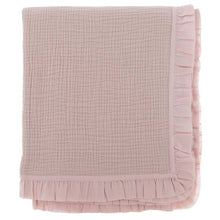 Carica l'immagine nel visualizzatore di Gallery, Copriletto Estivo in Cotone con gale BLANC MARICLO' - La Rochelle