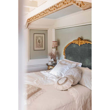 Carica l'immagine nel visualizzatore di Gallery, Copriletto copripiumino matrimoniale ricamato con 2 copriguanciali Blanc Mariclo Dentelle Collection