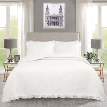 Carica l'immagine nel visualizzatore di Gallery, Trapuntina boutis matrimoniale Blanc Mariclo' serie Sangallo Collection