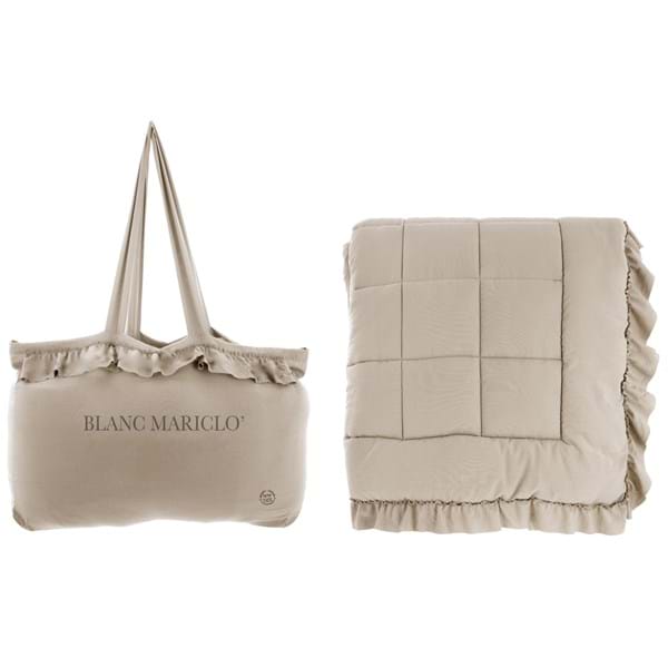 TRAPUNTA MATRIMONIALE CON GALE 300GSM BLANC MARICLO' BEIGE