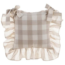 Carica l'immagine nel visualizzatore di Gallery, Copricuscino per sedia Blanc Mariclo' serie Bolgheri colore beige e naturale