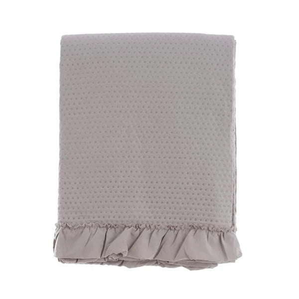 Blanc Mariclo trapuntina matrimoniale con gala serie Acquarello colore beige