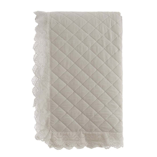 Blanc MariClo’ trapuntina matrimoniale Beige Estate di Sangallo + 2 federe