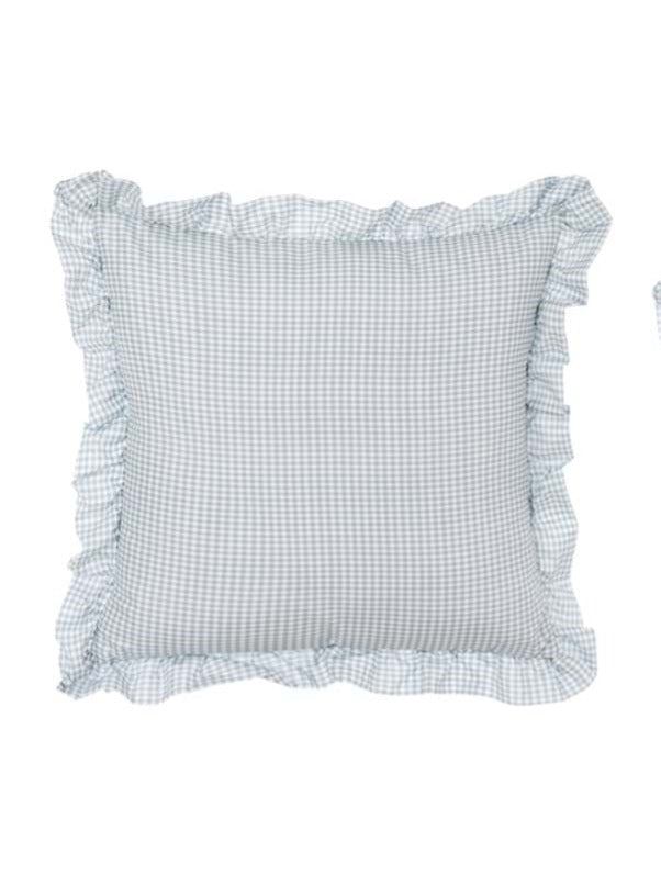 Blanc Mariclo cuscino con volant serie Sogno Vichy colore verde cm.45x45 cm