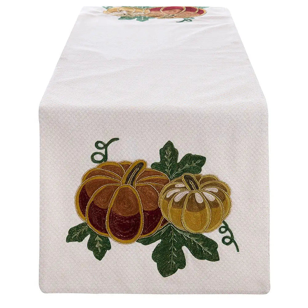 Blanc Mariclò Runner Autunnale con Zucche 45×150 cm