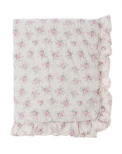 Carica l'immagine nel visualizzatore di Gallery, Blanc Mariclo trapuntina matrimoniale con volant serie Incanto Fiorito