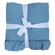 Carica l'immagine nel visualizzatore di Gallery, Trapunta matrimoniale Blanc Mariclo' serie Topazio col. Celeste polvere