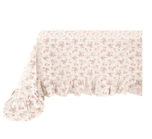 Carica l'immagine nel visualizzatore di Gallery, Tovaglia cotone con volant fantasia floreale tre misure