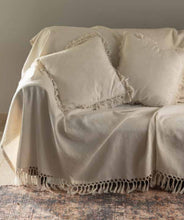 Carica l'immagine nel visualizzatore di Gallery, Cuscino cotone jacquard con frange l'Atelier 17