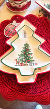 Carica l'immagine nel visualizzatore di Gallery, SET 2 VASSOI CERAMICA ALBERO NATALE BLANC MARICLO'
