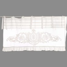 Carica l'immagine nel visualizzatore di Gallery, Mantovana in puro cotone e pizzo Blanc Mariclo' 75 x140cm.