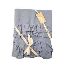 Carica l'immagine nel visualizzatore di Gallery, Completo lenzuola matrimoniale volant cotone L'atelier17 serie Brigitte 5 colori