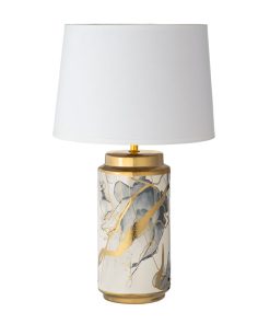 Lampada da tavolo in ceramica completa