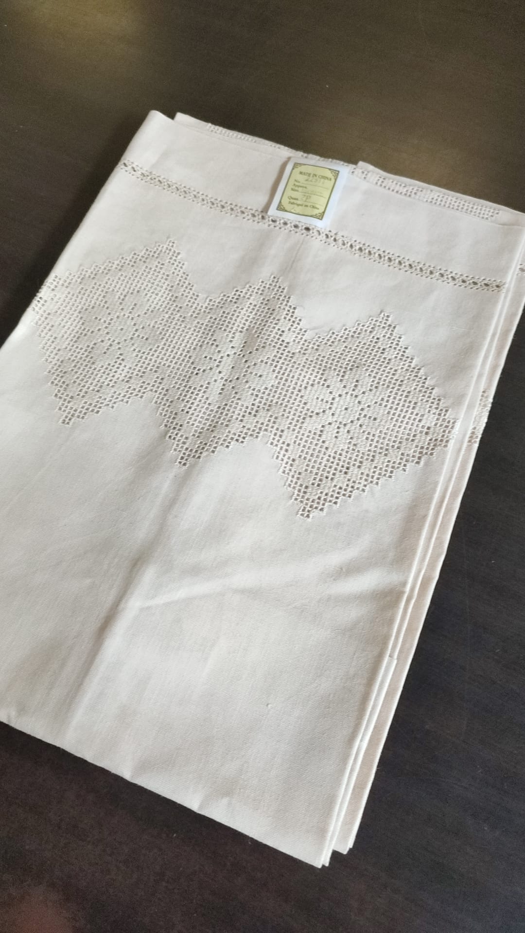 COPPIA TENDE 60X240 MISTO LINO RICAMO SFILATO SICILIANO ARTIGIANALE
