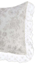 Carica l'immagine nel visualizzatore di Gallery, Set 2 copriguanciali fantasia con gala in pizzo Sangallo Blanc Mariclo'