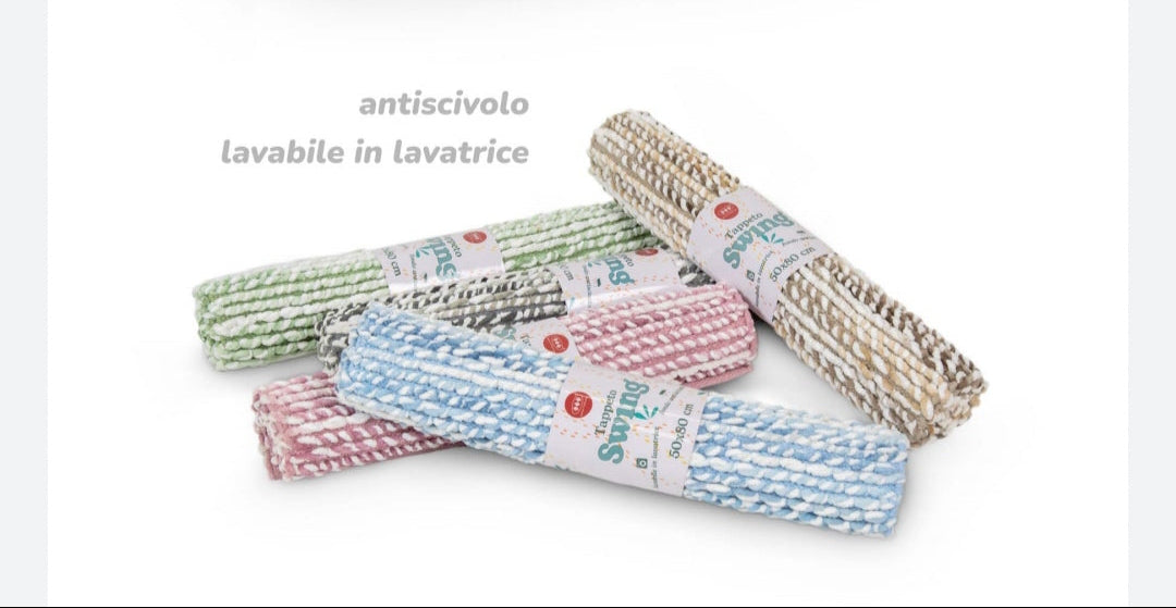 Tappeto bagno o cucina serie Swing antiscivolo 55x110cm