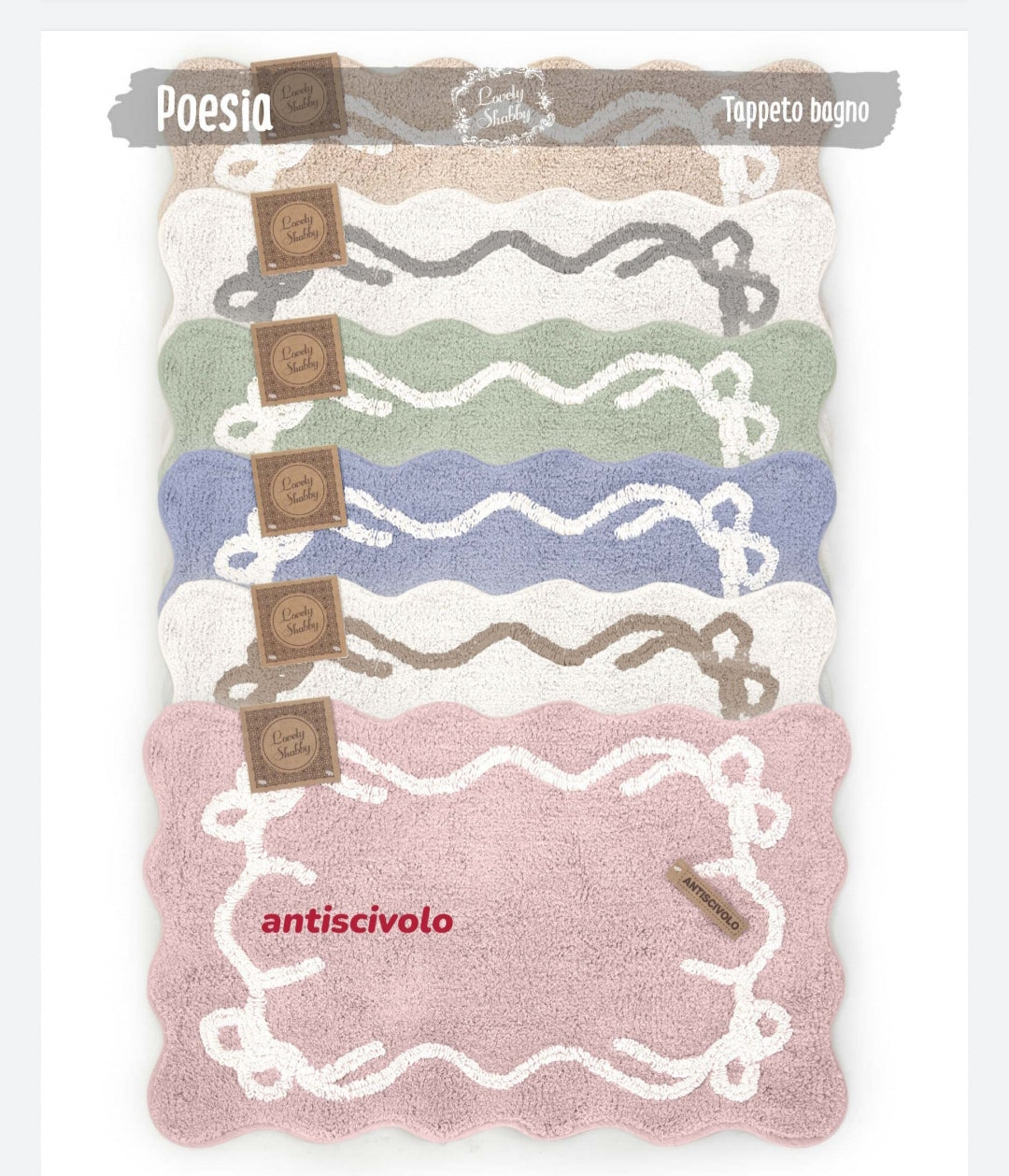 Tappeto spugna Fiocco 50x80cm. antiscivolo
