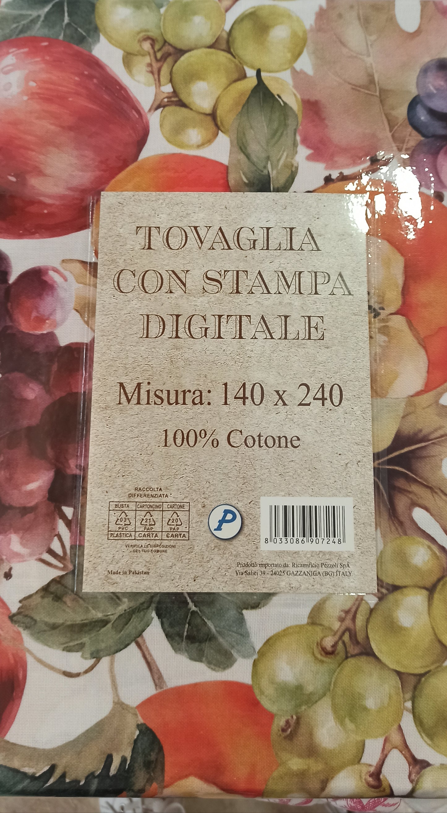 Tovaglia in cotone Frutta autunnale