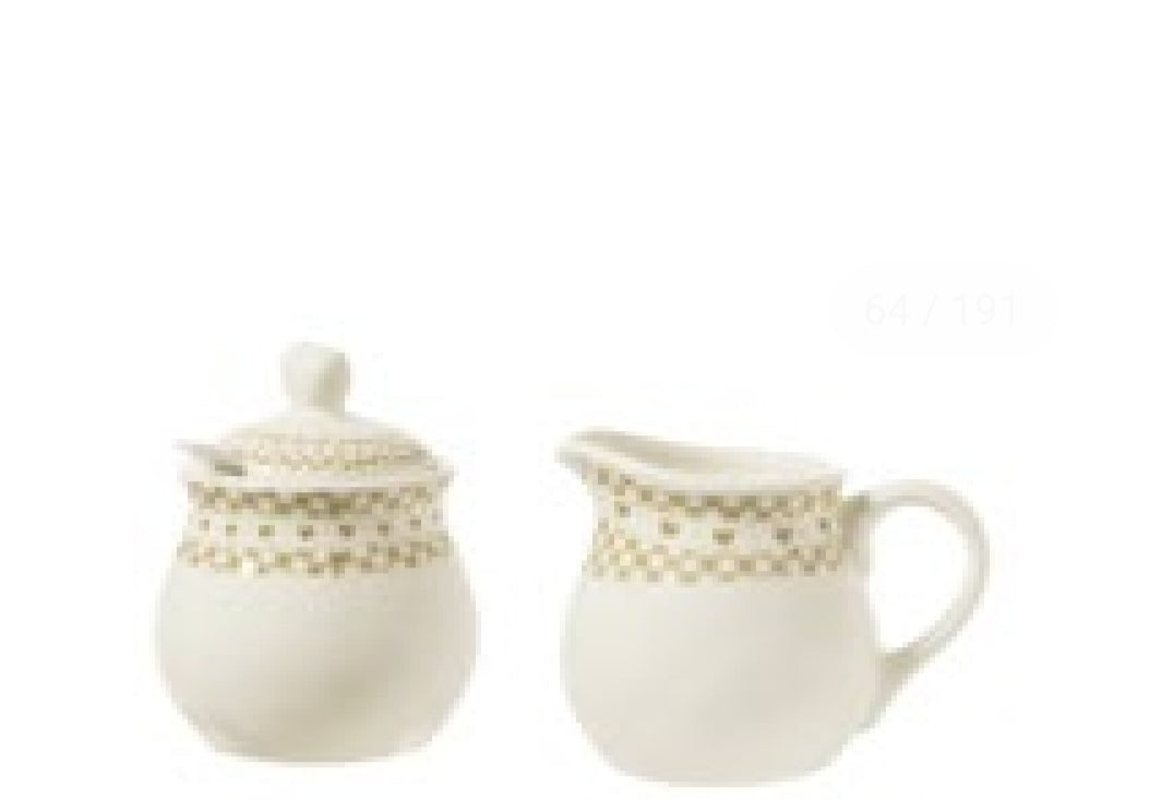 Set lattiera e zuccheriera