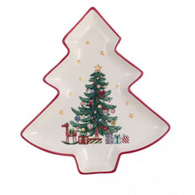 Carica l'immagine nel visualizzatore di Gallery, SET 2 VASSOI CERAMICA ALBERO NATALE BLANC MARICLO'