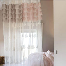 Carica l'immagine nel visualizzatore di Gallery, TENDA TENDONE PIZZO SERIE ANDROMEDA BICOLOR L'ATELIER17 140X290cm.