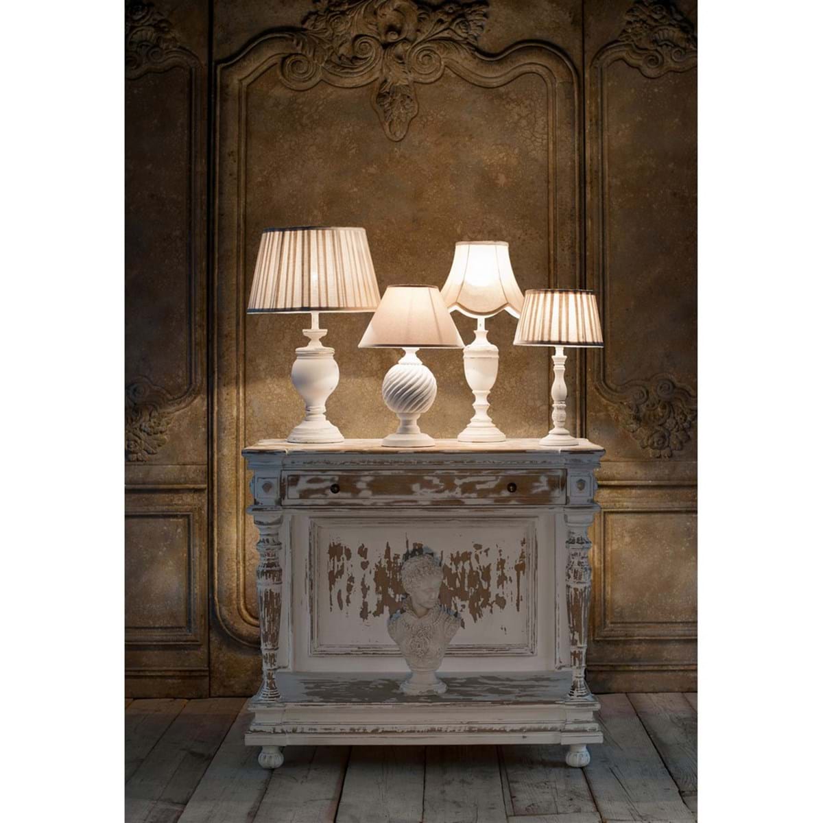 Lampada completa base lume+paralume Blanc Mariclo'