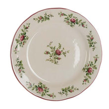 Carica l'immagine nel visualizzatore di Gallery, SERVIZIO PIATTI ROMANTICO CERAMICA BLANC MARICLO' MOSS ROSE 18 PEZZI BIANCO