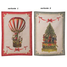 Carica l&#39;immagine nel visualizzatore di Gallery, Canovaccio cotone Blanc Mariclo&#39; serie Vintage Christmas  2 varianti
