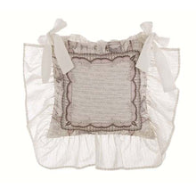 Carica l'immagine nel visualizzatore di Gallery, Copricuscino sedia con gala Blanc mariclo' serie Il Cavaliere della Rosa cotone