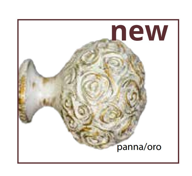 BASTONE TENDA SHABBY CHIC FERRO BATTUTO ESTENSIBILE 160 - 300CM. ROSE