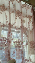Carica l'immagine nel visualizzatore di Gallery, TENDA TENDONE PIZZO AURORE COLLECTION POLIESTERE 140X290cm.