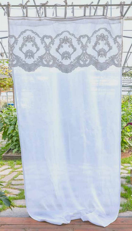 Tenda tendone L'Atelier17 serie Francesca misto lino 140x290 cm.