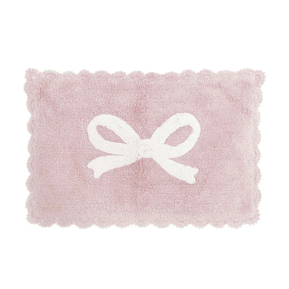 Tappeto Bagno in Cotone con Fiocco 50x80  Blanc Mariclò