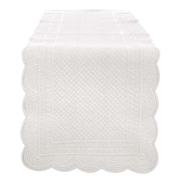 Runner Blanc Mariclo' trapuntato avorio chiaro
