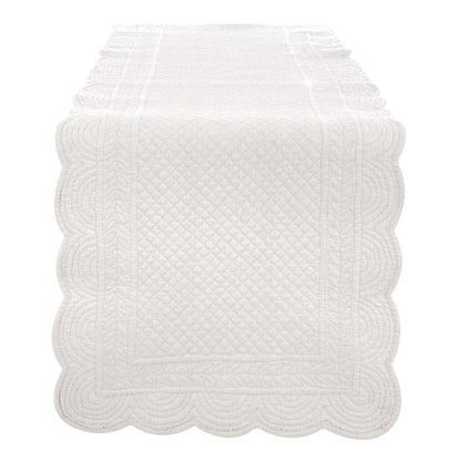 Runner Blanc Mariclo' trapuntato avorio chiaro