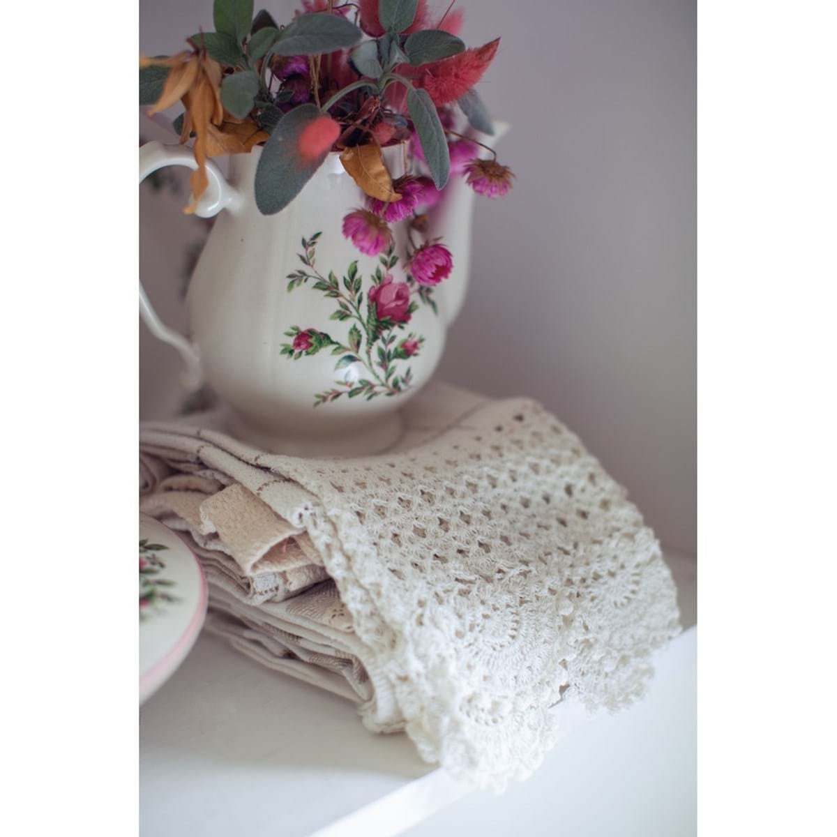 Set 3 canovacci cucina in cotone Blanc Mariclo'