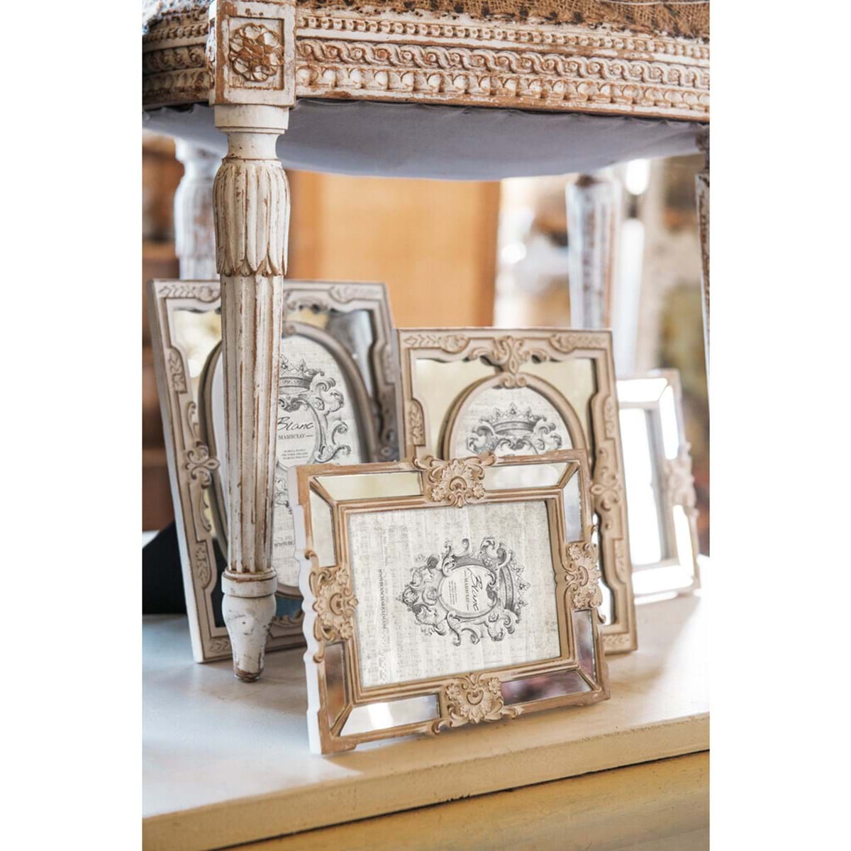 Porta foto con decori Blanc MariClò – Sentimento misura 19 X 1 X 24 cm