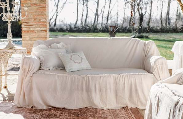 Copridivano Blanc Mariclo' microfibra beige