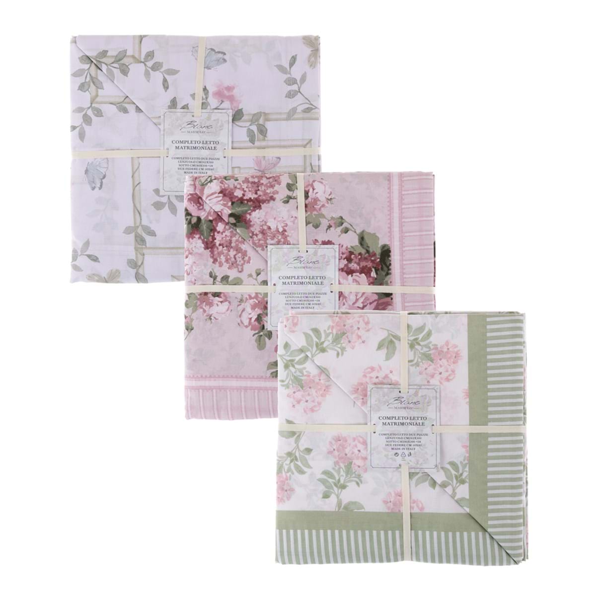 Completo letto 2 piazze Blanc Mariclo Rose Fusion Collection