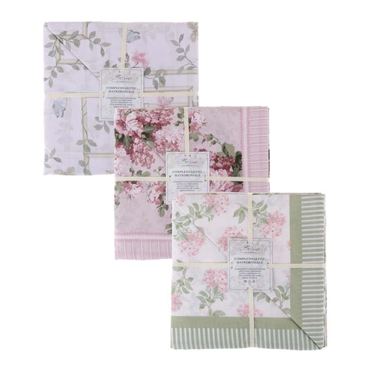 Completo letto 2 piazze Blanc Mariclo Rose Fusion Collection