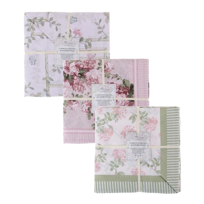Completo letto 2 piazze Blanc Mariclo Rose Fusion Collection