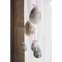 Carica l&#39;immagine nel visualizzatore di Gallery, Blanc Mariclo decorazione da appendere uovo di Pasqua serie Aminta altezza cm.20
