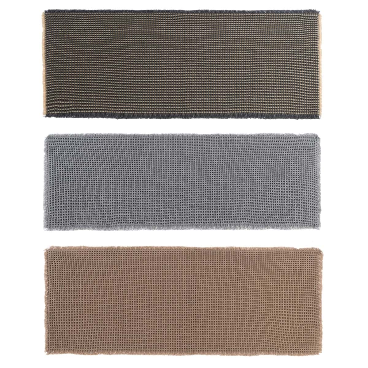 Tappeto waffle con antiscivolo Blanc Mariclo' 55x150cm.