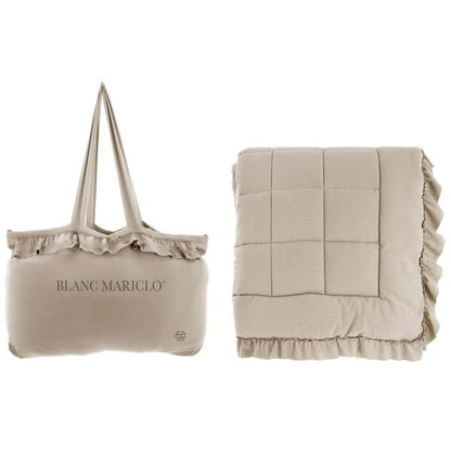 TRAPUNTA MATRIMONIALE CON GALE 300GSM BLANC MARICLO' BEIGE