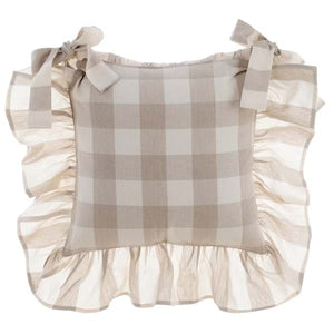 Copricuscino per sedia Blanc Mariclo' serie Bolgheri colore beige e naturale