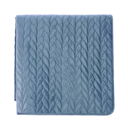 Coperta trapuntata velluto Blanc Mariclo'