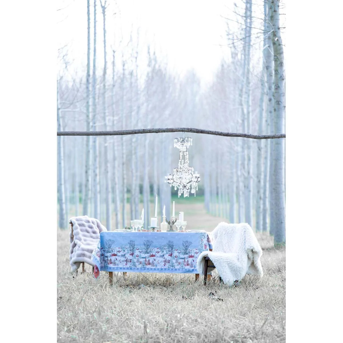 TOVAGLIA GOBELIN LUREX NATALE rettangolare