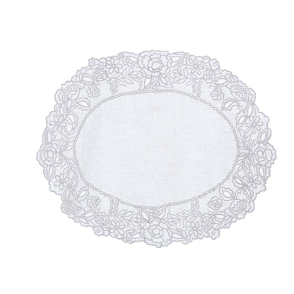 TOVAGLIETTA RICAMATA BLANC MARICLO'